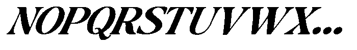 Montalvia Display Bold Expanded Italic Font UPPERCASE