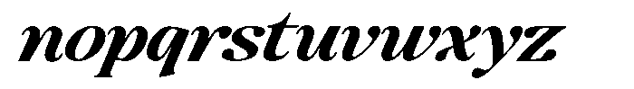Montalvia Display Bold Expanded Italic Font LOWERCASE