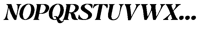 Montalvia Display Bold Expanded Oblique Font UPPERCASE