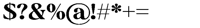 Montalvia Display Bold Expanded Font OTHER CHARS