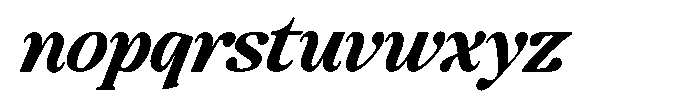 Montalvia Display Bold Italic Contrast Font LOWERCASE