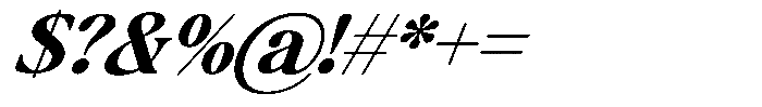 Montalvia Display Bold Italic Font OTHER CHARS