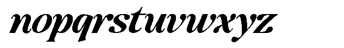 Montalvia Display Bold Italic Font LOWERCASE