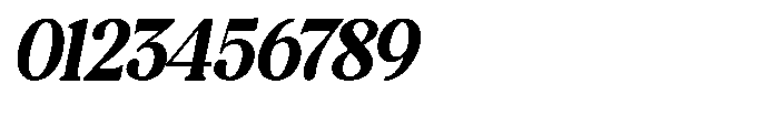 Montalvia Display Bold Oblique Contrast Font OTHER CHARS