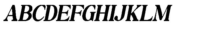Montalvia Display Bold Oblique Contrast Font UPPERCASE