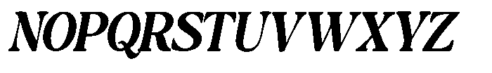 Montalvia Display Bold Oblique Contrast Font UPPERCASE