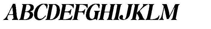 Montalvia Display Bold Oblique Font UPPERCASE