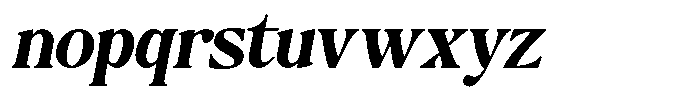 Montalvia Display Bold Oblique Font LOWERCASE