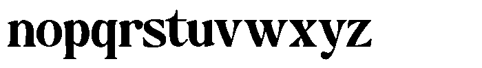 Montalvia Display Bold Font LOWERCASE