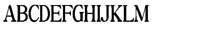 Montalvia Display Condensed Contrast Font UPPERCASE