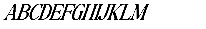 Montalvia Display Condensed Italic Font UPPERCASE