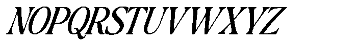 Montalvia Display Condensed Italic Font UPPERCASE