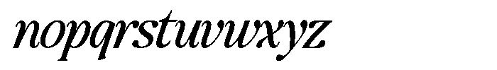Montalvia Display Condensed Italic Font LOWERCASE