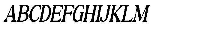 Montalvia Display Condensed Obliq Cont Font UPPERCASE