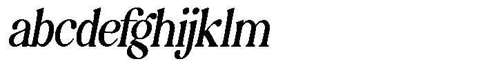 Montalvia Display Condensed Oblique FONT