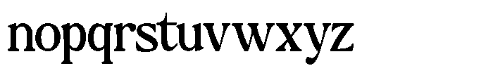 Montalvia Display Contrast Font LOWERCASE