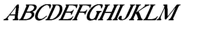Montalvia Display Expanded Italic Contrast Font UPPERCASE