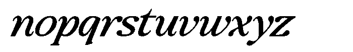 Montalvia Display Expanded Italic Contrast Font LOWERCASE
