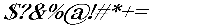 Montalvia Display Expanded Italic Font OTHER CHARS