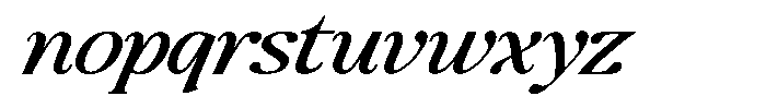 Montalvia Display Expanded Italic Font LOWERCASE
