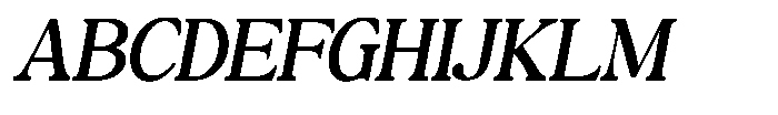 Montalvia Display Expanded Oblique Contrast Font UPPERCASE