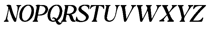 Montalvia Display Expanded Oblique Contrast Font UPPERCASE