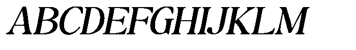 Montalvia Display Expanded Oblique Font UPPERCASE