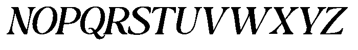 Montalvia Display Expanded Oblique Font UPPERCASE