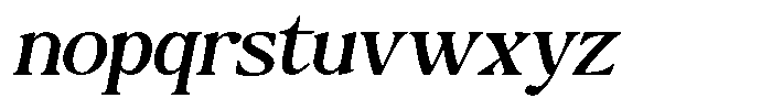Montalvia Display Expanded Oblique Font LOWERCASE