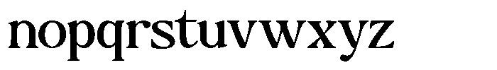 Montalvia Display Expanded Font LOWERCASE