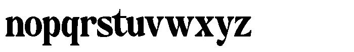 Montalvia Display Extra Bold Condensed Cont Font LOWERCASE