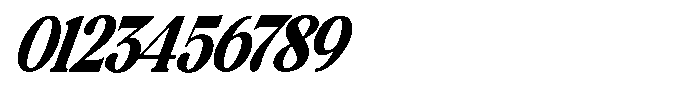 Montalvia Display Extra Bold Condensed Italic Cnt Font OTHER CHARS