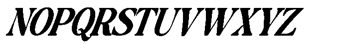 Montalvia Display Extra Bold Condensed Italic Cnt Font UPPERCASE