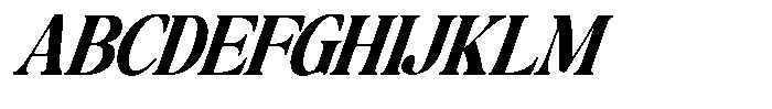 Montalvia Display Extra Bold Condensed Italic Font UPPERCASE