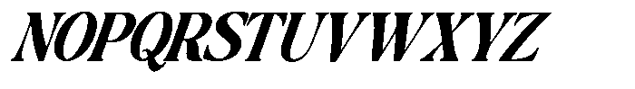 Montalvia Display Extra Bold Condensed Italic Font UPPERCASE