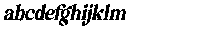 Montalvia Display Extra Bold Condensed Obliq Cnt FONT