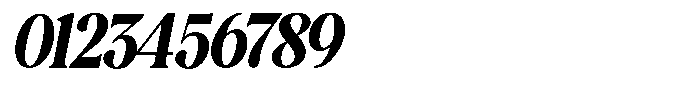 Montalvia Display Extra Bold Condensed Oblique Font OTHER CHARS