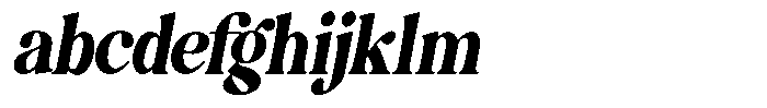 Montalvia Display Extra Bold Condensed Oblique FONT
