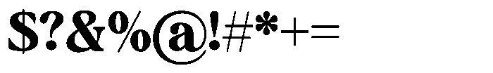 Montalvia Display Extra Bold Contrast Font OTHER CHARS