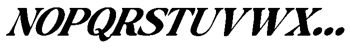 Montalvia Display Extra Bold Exp Italic Cnt Font UPPERCASE