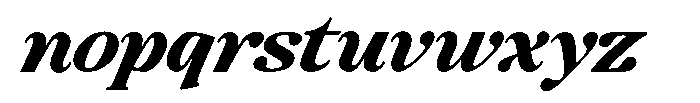 Montalvia Display Extra Bold Exp Italic Cnt Font LOWERCASE