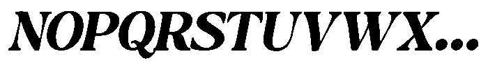 Montalvia Display Extra Bold Exp Oblique Cnt Font UPPERCASE