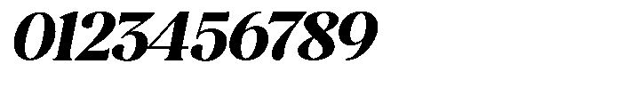 Montalvia Display Extra Bold Expanded Oblique Font OTHER CHARS