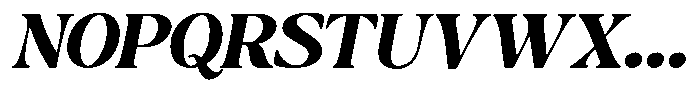 Montalvia Display Extra Bold Expanded Oblique Font UPPERCASE