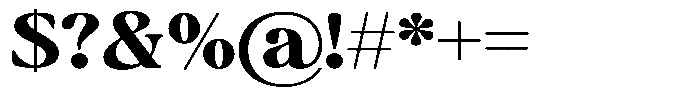 Montalvia Display Extra Bold Expanded Font OTHER CHARS