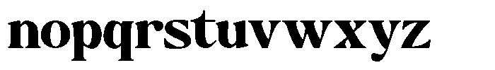 Montalvia Display Extra Bold Expanded Font LOWERCASE
