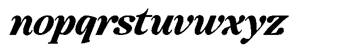 Montalvia Display Extra Bold Italic Contrast Font LOWERCASE