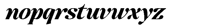 Montalvia Display Extra Bold Italic Font LOWERCASE