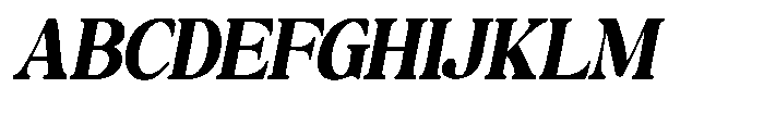 Montalvia Display Extra Bold Oblique Contrast Font UPPERCASE