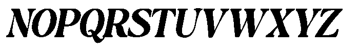Montalvia Display Extra Bold Oblique Contrast Font UPPERCASE